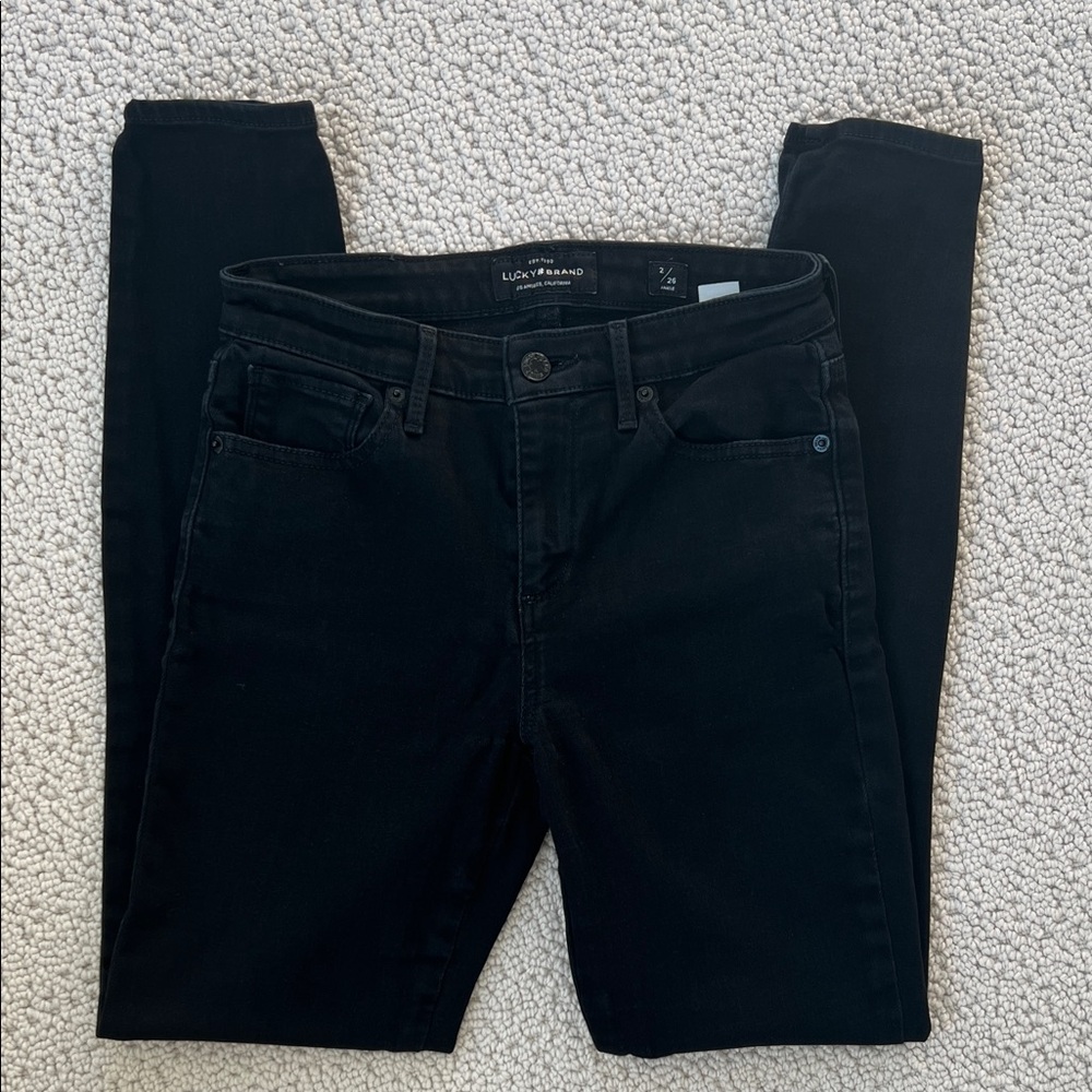 LUCKY BRAND | Ava Skinny Classic Black Ankle Skinny Jeans | Size 2/26